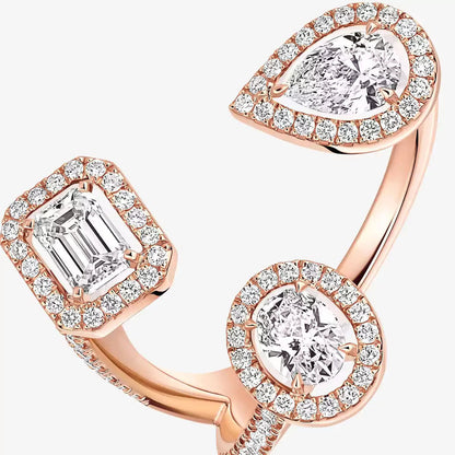 [Vicky]  Diamond Ring 0,25ct My Twin Trilogy