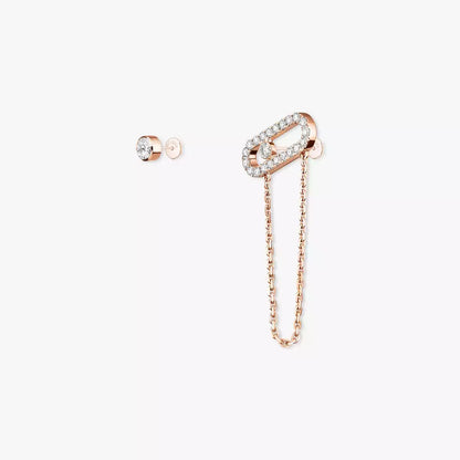 [Vicky]Move Uno Diamond Earrings