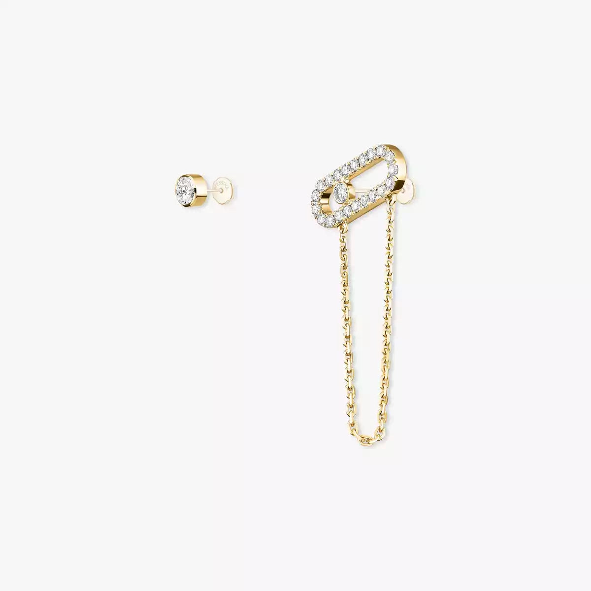 [Vicky]Move Uno Diamond Earrings