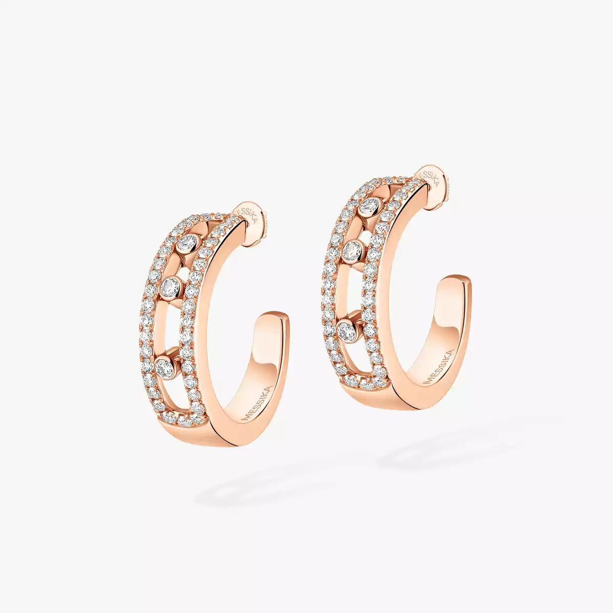 [Vicky]Diamond Pave_ Hoop Earrings Move
