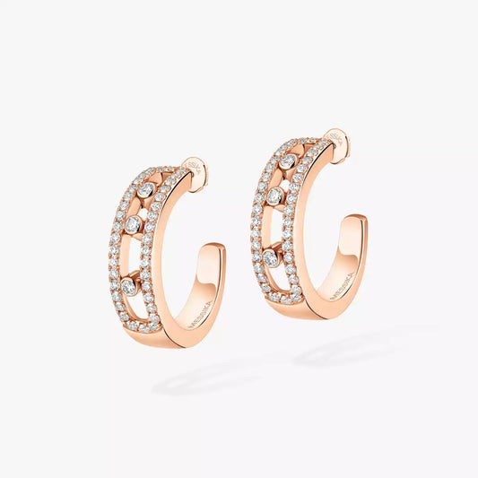 [Vicky]Diamond Pave_ Hoop Earrings Move
