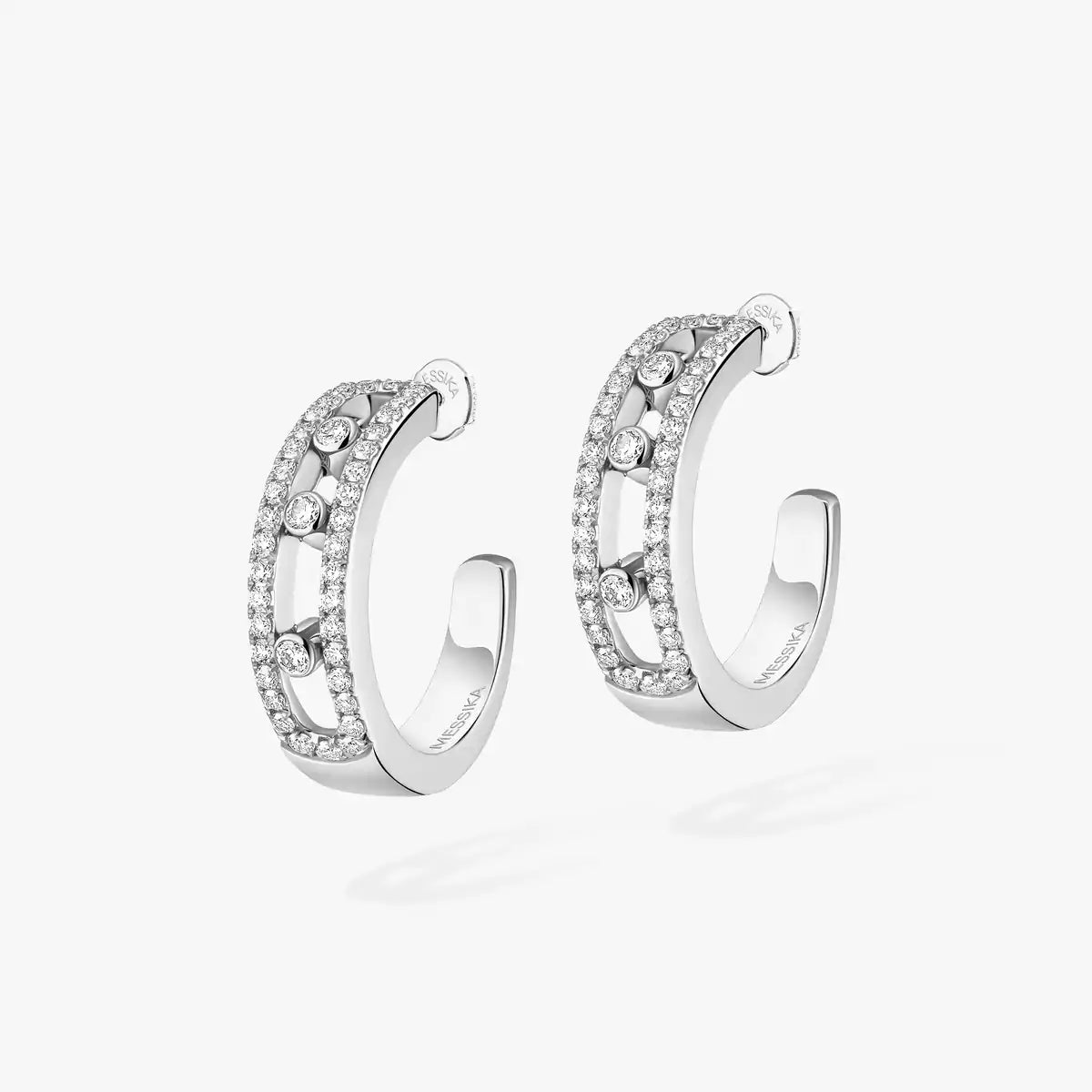 [Vicky]Diamond Pave_ Hoop Earrings Move