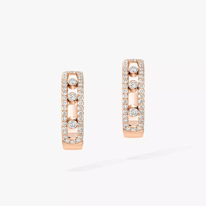 [Vicky]Diamond Pave_ Hoop Earrings Move