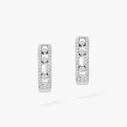 [Vicky]Diamond Pave_ Hoop Earrings Move