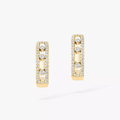 [Vicky]Diamond Pave_ Hoop Earrings Move