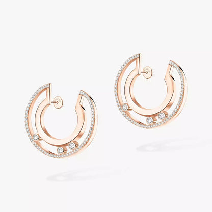 [Vicky] Move Romane Small Diamond Hoop Earrings