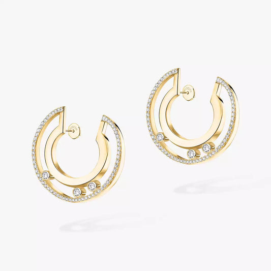[Vicky] Move Romane Small Diamond Hoop Earrings