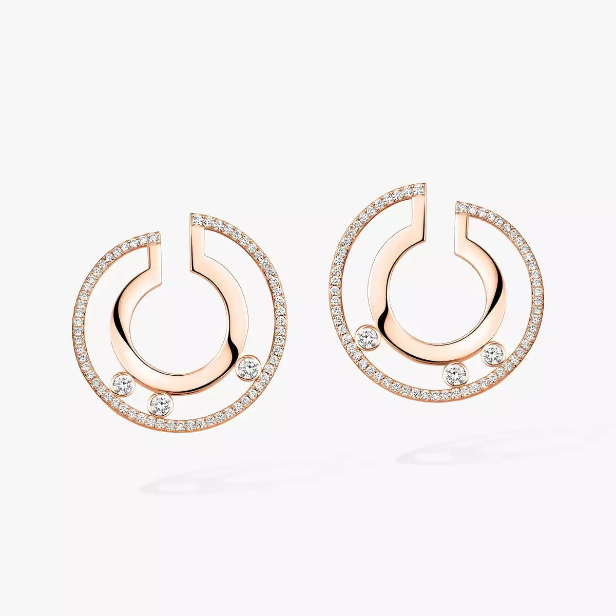 [Vicky] Move Romane Small Diamond Hoop Earrings