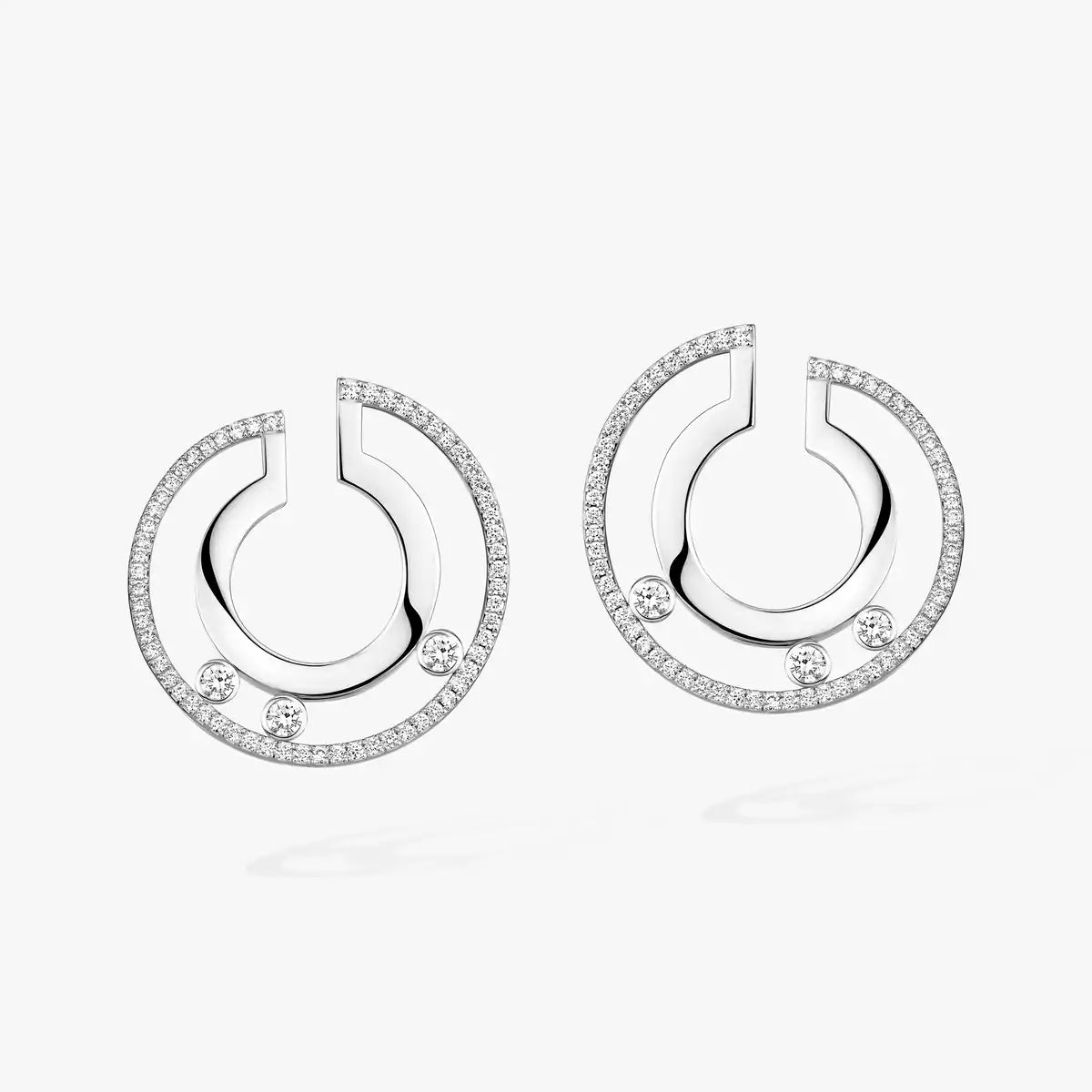 [Vicky] Move Romane Small Diamond Hoop Earrings
