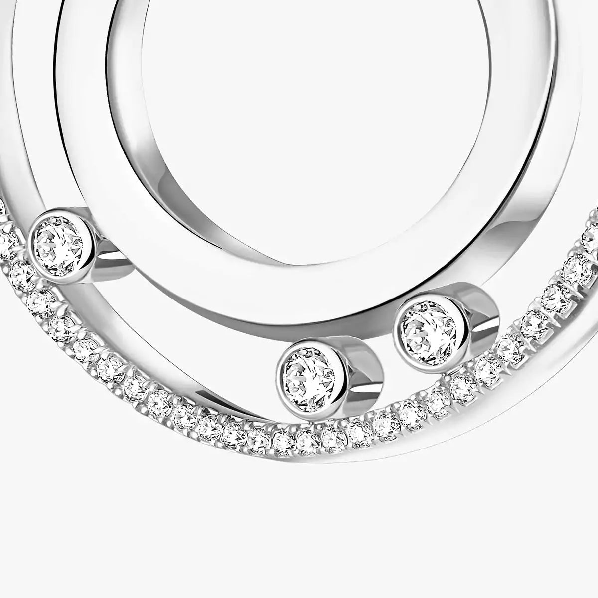 [Vicky] Move Romane Small Diamond Hoop Earrings