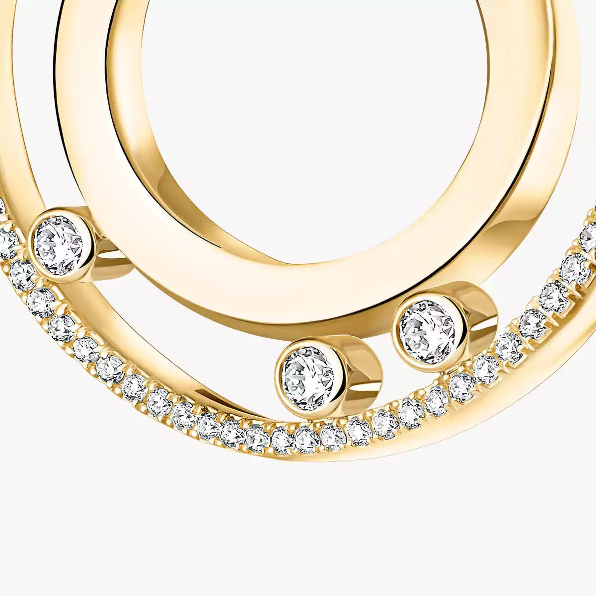 [Vicky] Move Romane Small Diamond Hoop Earrings