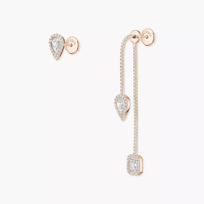 [Vicky]Diamond Drop Earrings My Twin