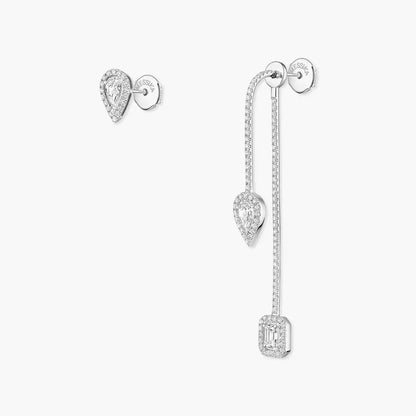 [Vicky]Diamond Drop Earrings My Twin