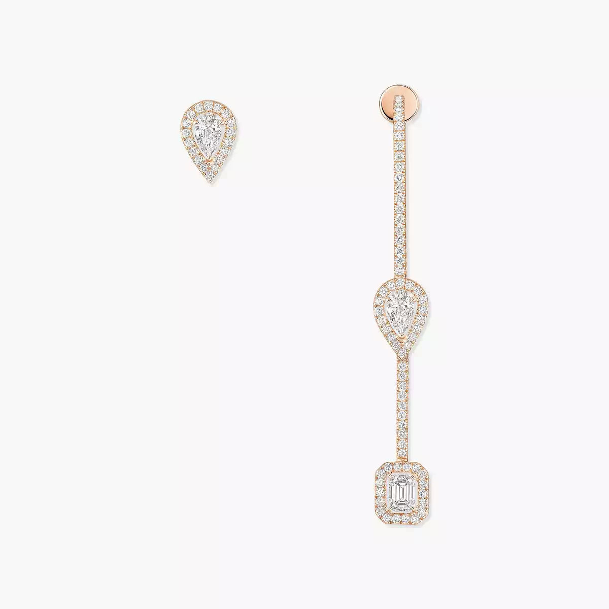 [Vicky]Diamond Drop Earrings My Twin
