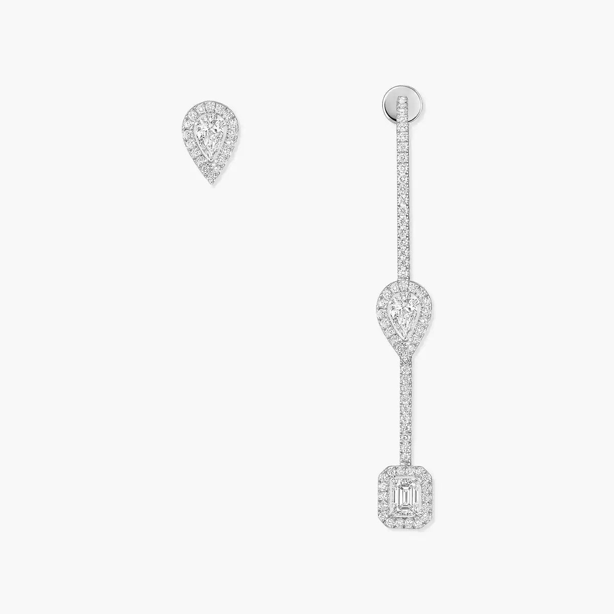 [Vicky]Diamond Drop Earrings My Twin