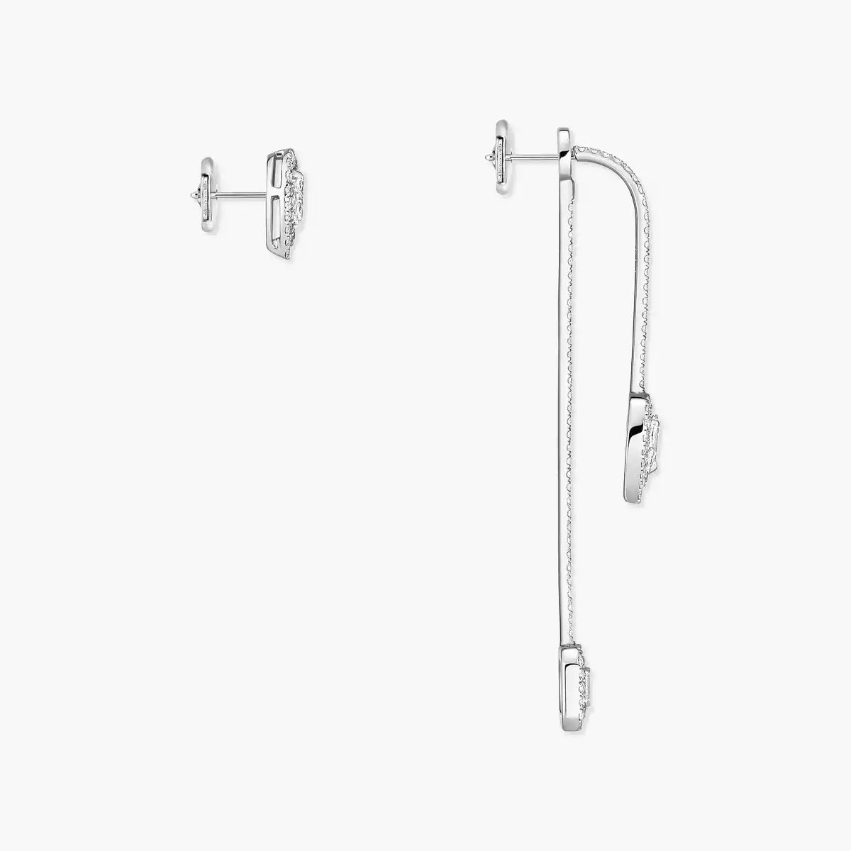 [Vicky]Diamond Drop Earrings My Twin