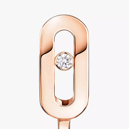 [Vicky]Diamond Mini Hoop Earrings Move Classique