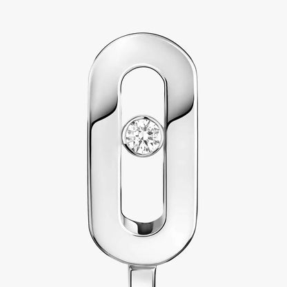 [Vicky]Diamond Mini Hoop Earrings Move Classique