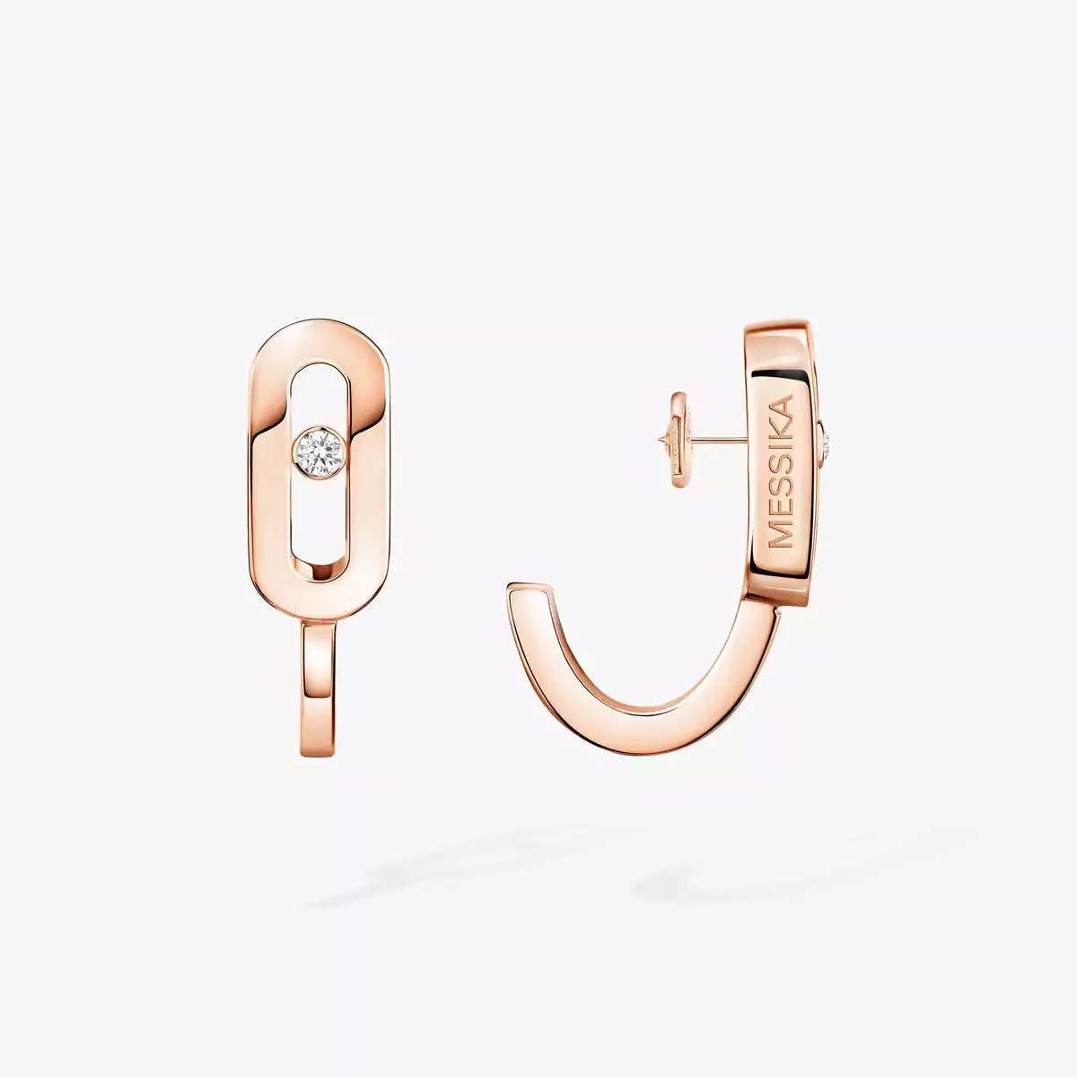 [Vicky]Diamond Mini Hoop Earrings Move Classique