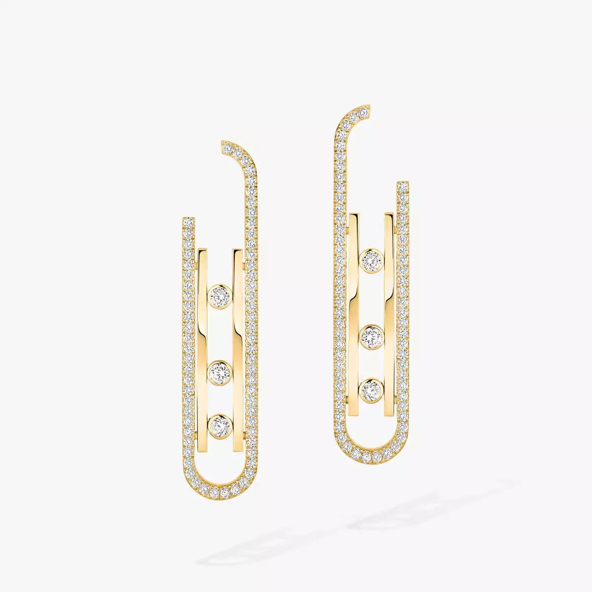 [Vicky]Diamond Pendant Earrings Move 10Th
