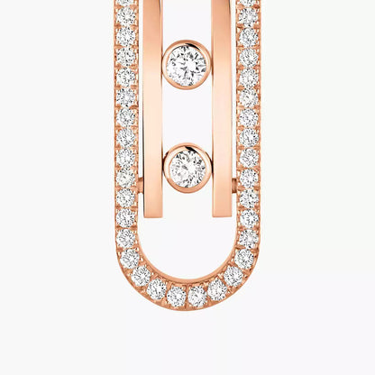 [Vicky]Diamond Pendant Earrings Move 10Th