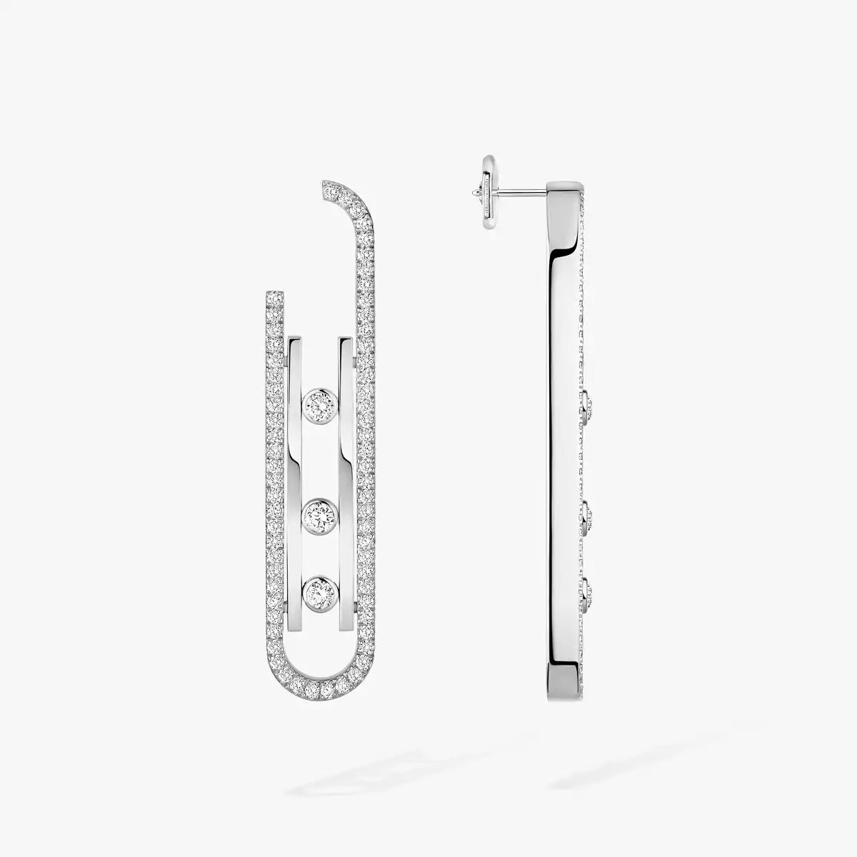 [Vicky]Diamond Pendant Earrings Move 10Th