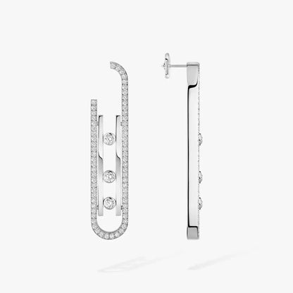 [Vicky]Diamond Pendant Earrings Move 10Th