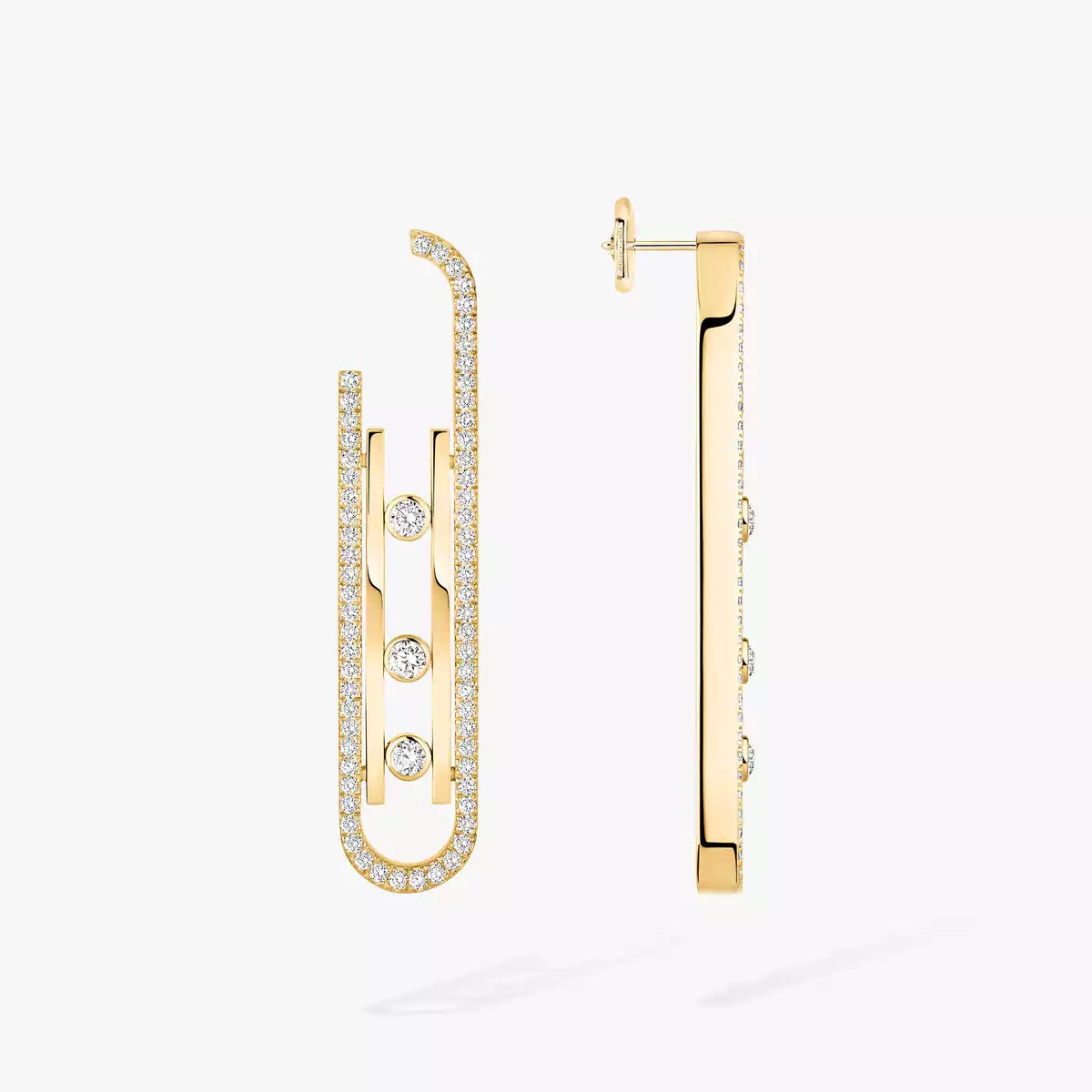 [Vicky]Diamond Pendant Earrings Move 10Th