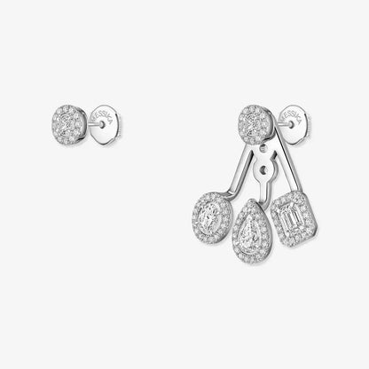 [Vicky] My Twin Trio  Diamond Earrings