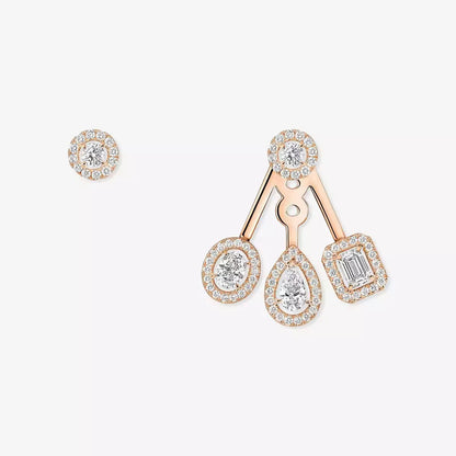 [Vicky] My Twin Trio  Diamond Earrings