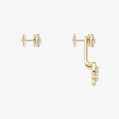 [Vicky] My Twin Trio  Diamond Earrings
