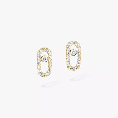 [Vicky]Move Uno Diamond Earrings