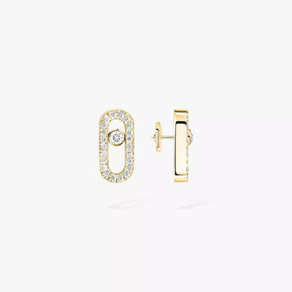 [Vicky]Move Uno Diamond Earrings
