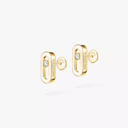 [Vicky]Move Uno Diamond Stud Earrings