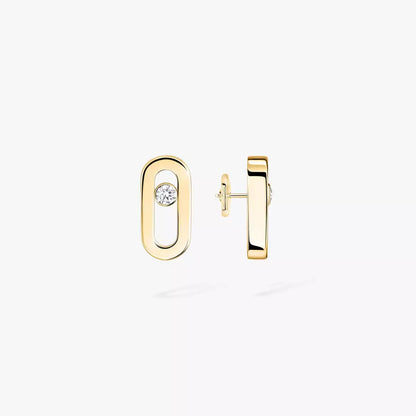 [Vicky]Move Uno Diamond Stud Earrings