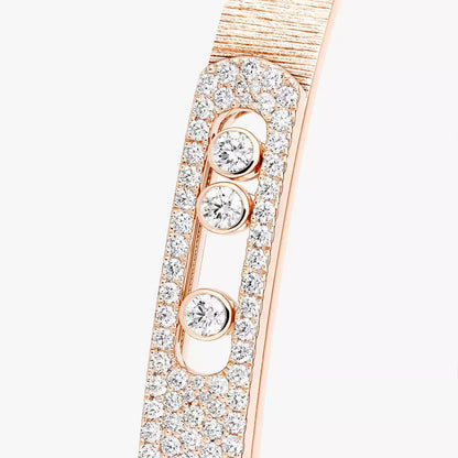 [Vicky]Move Noa Ciselé half pavé bangle