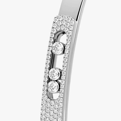[Vicky]Move Noa Rose Gold Pavé Diamond Bangle Bracelet