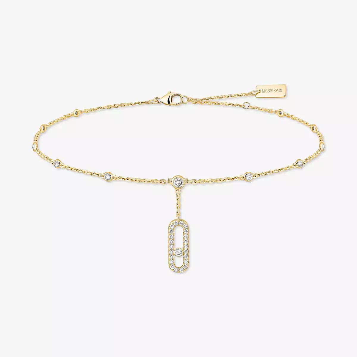 [Vicky] Move Uno pavé ankle bracelet