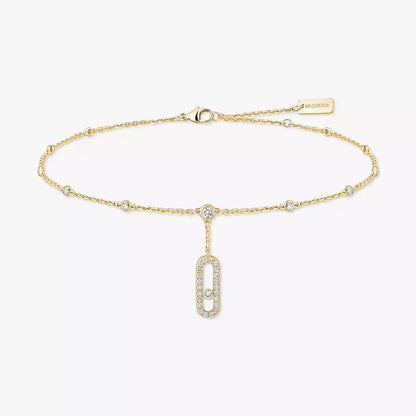 [Vicky] Move Uno pavé ankle bracelet