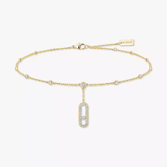 [Vicky] Move Uno pavé ankle bracelet