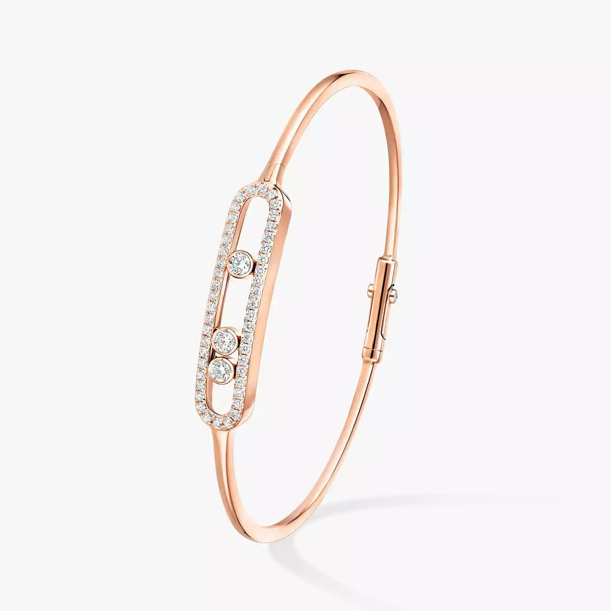 [Vicky]Move Pavé Diamond Bangle Bracelet M