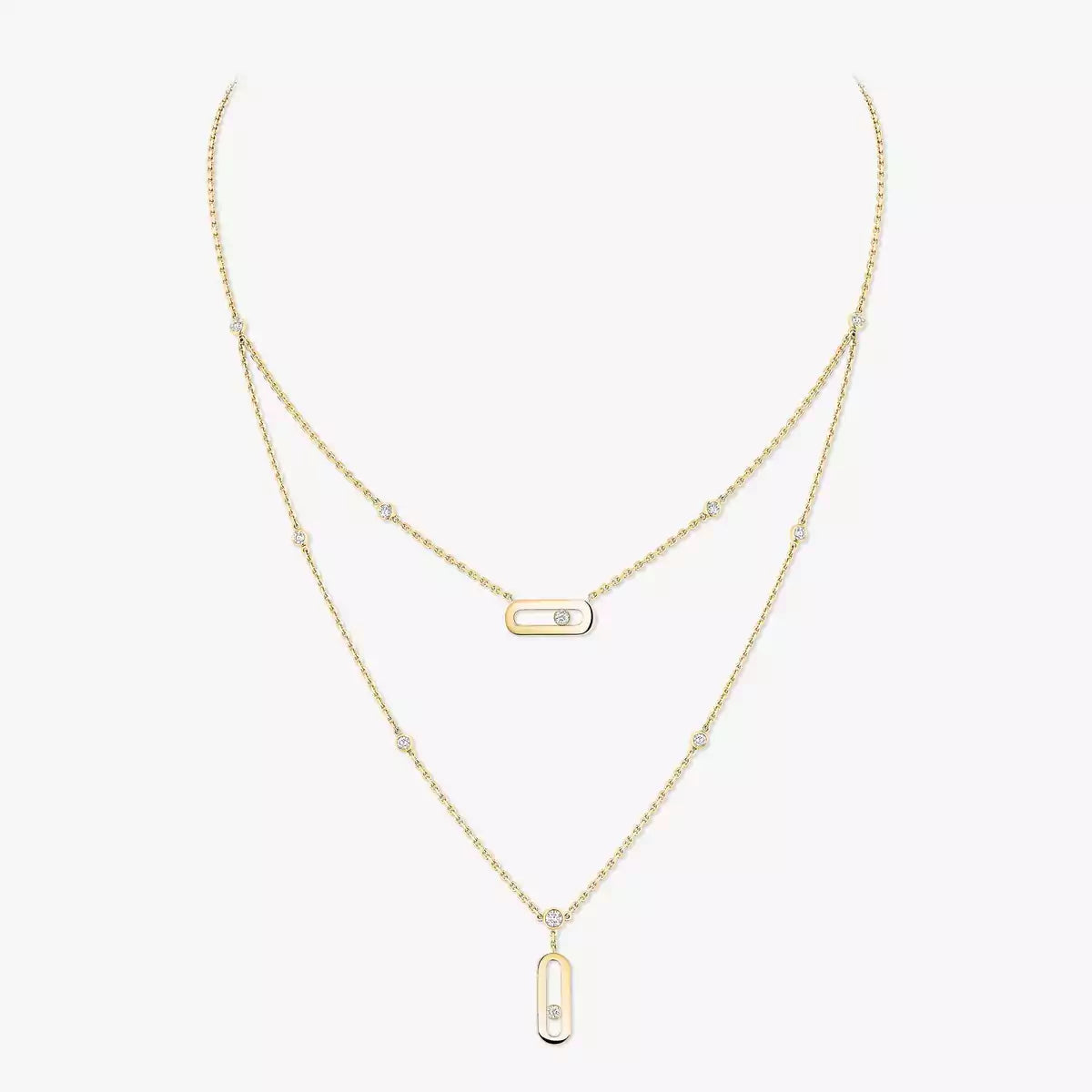 [Vicky] Move Uno Diamond Necklace