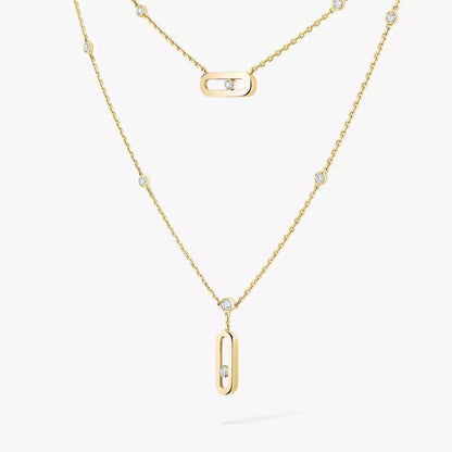 [Vicky] Move Uno Diamond Necklace