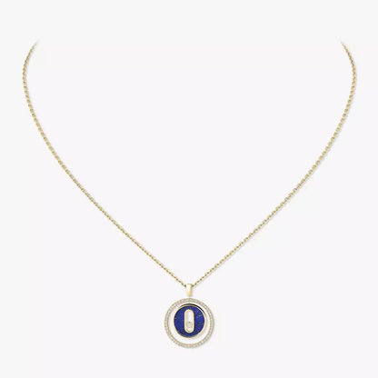 [Vicky]Lucky Move Diamond Necklace in Rose Gold and White Mother-of-Pearl