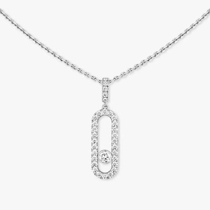 [Vicky]Move Uno Diamond Necklace in Rose Gold