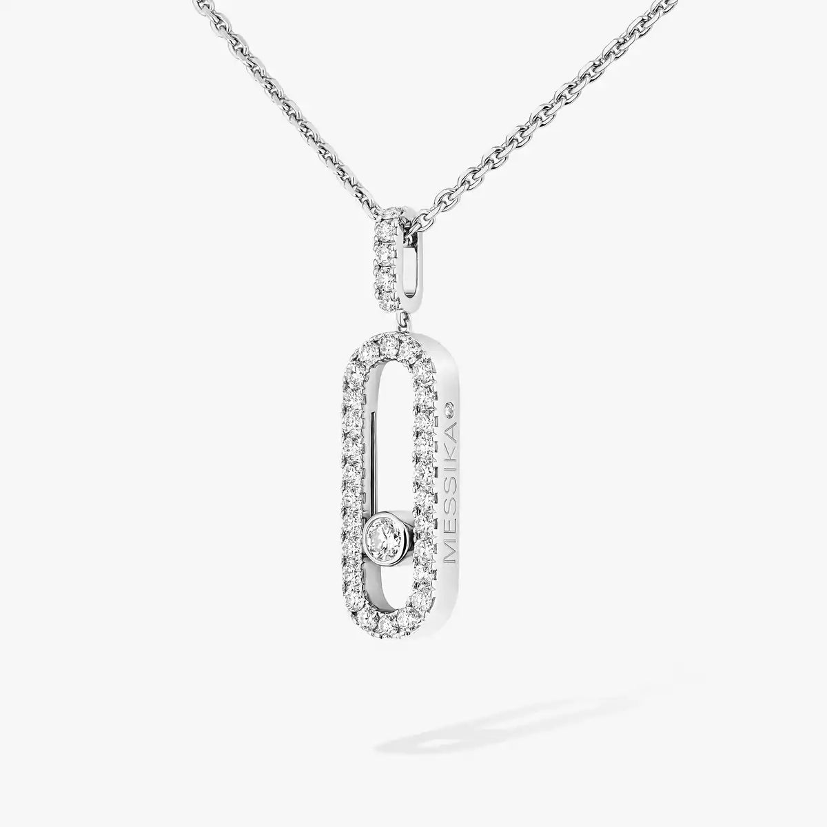 [Vicky]Move Uno Diamond Necklace in Rose Gold