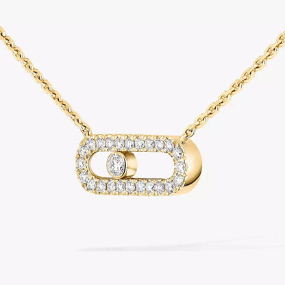 [Vicky]Diamond Necklace Move Uno