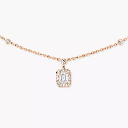 [Vicky]My Twin Diamond Necklace in Silver