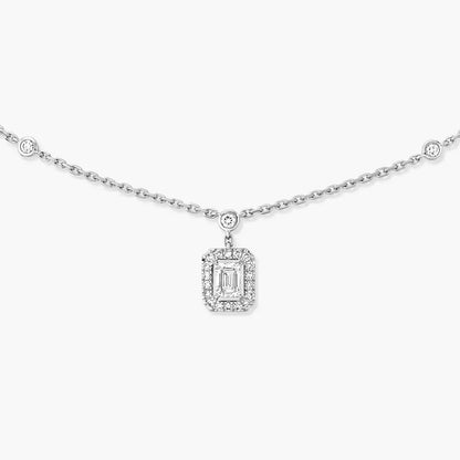 [Vicky]My Twin Diamond Necklace in Silver