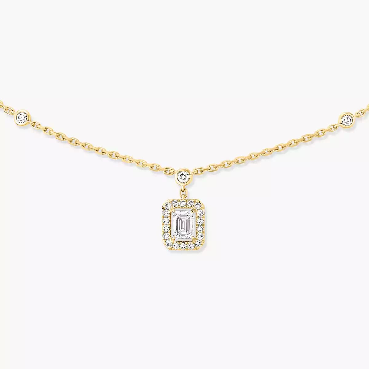 [Vicky]My Twin Diamond Necklace in Silver